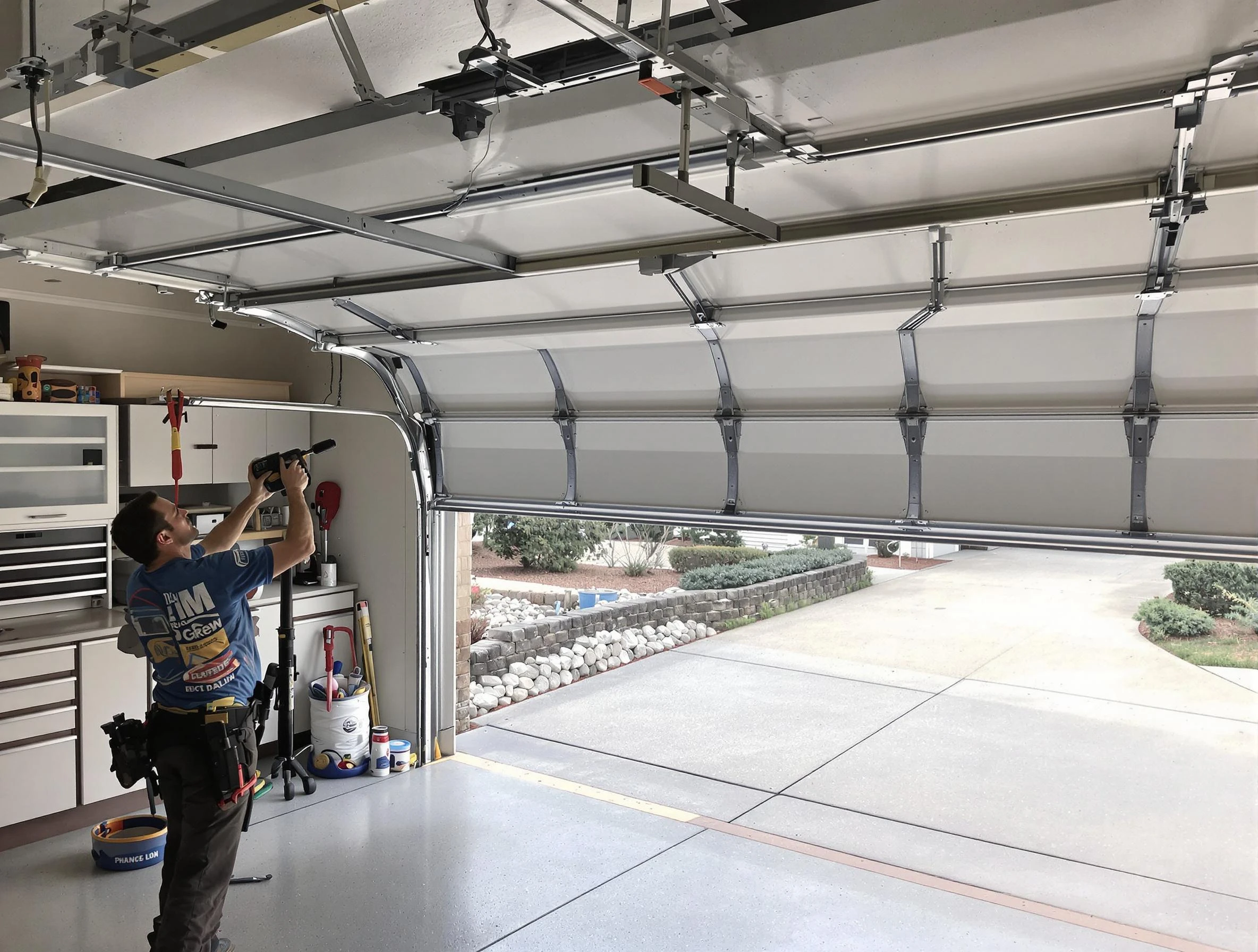 Garage door track repair service by Apache Junction Garage Door Repair in Apache Junction